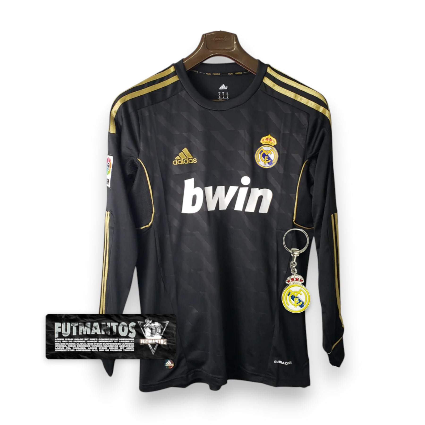 Camisa Manga Longa Real Madrid 2012 - Preto | Futmantos