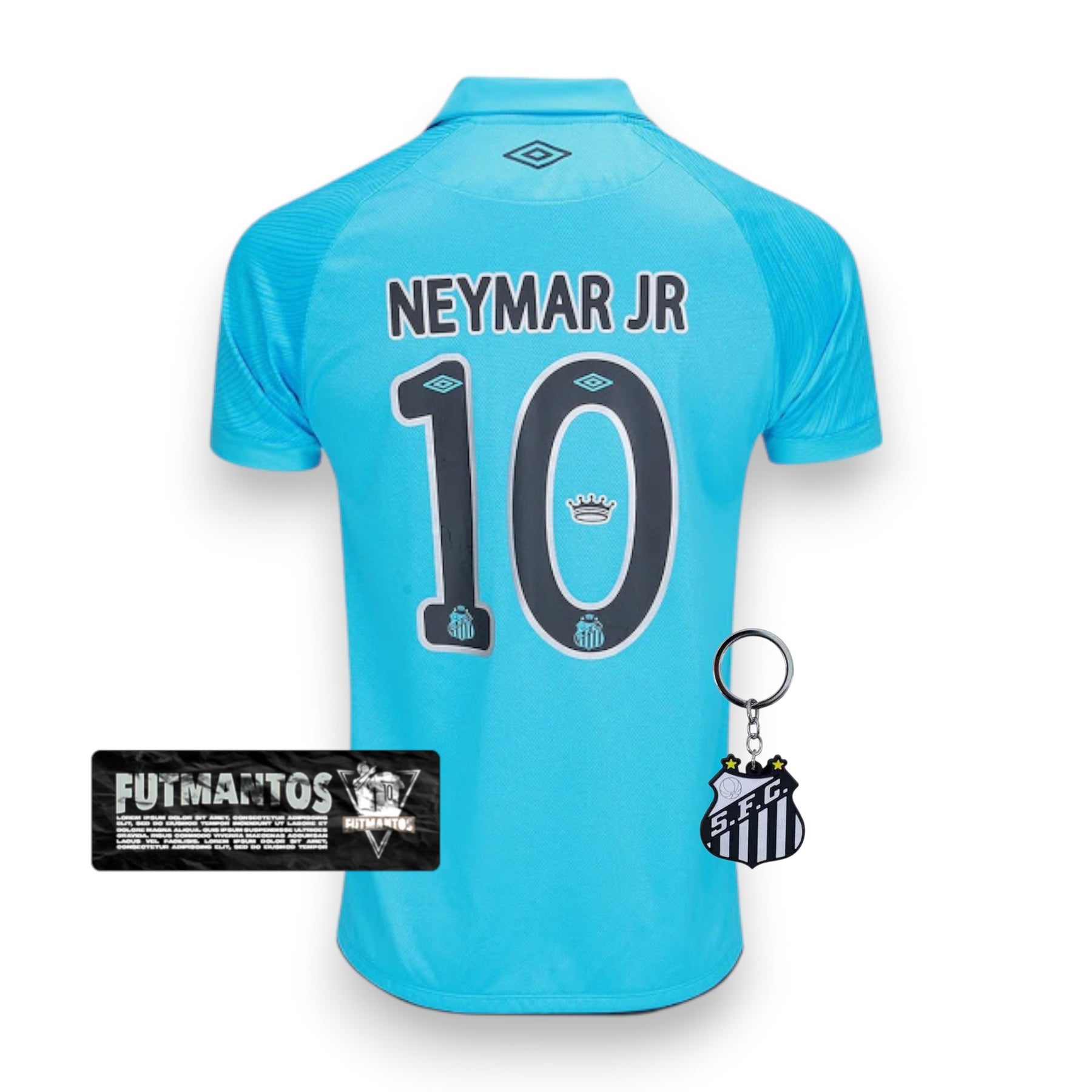 Camisa Santos III 25/26 NEYMAR JR. #10 Azul | FutMantos
