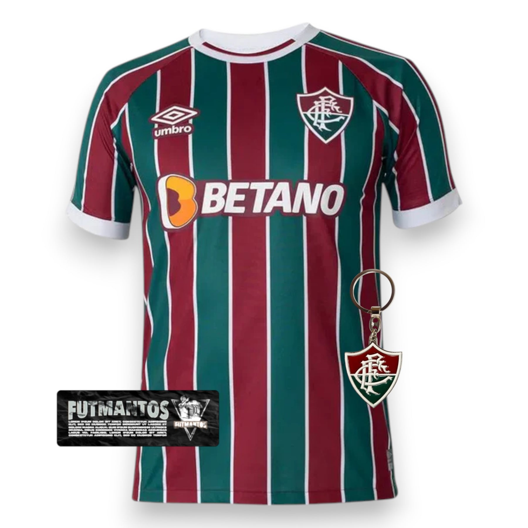 Camisa Fluminense I 23/24 - Vinho e Verde | Futmantos