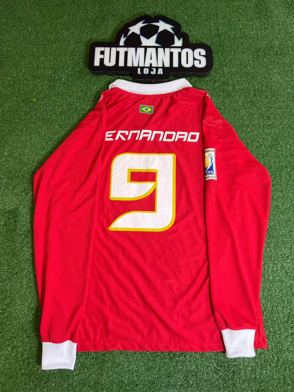 Camisa Internacional RetrΓ΄ 2006 - #9 FernandΓ£o Manga Longa | FutMantos