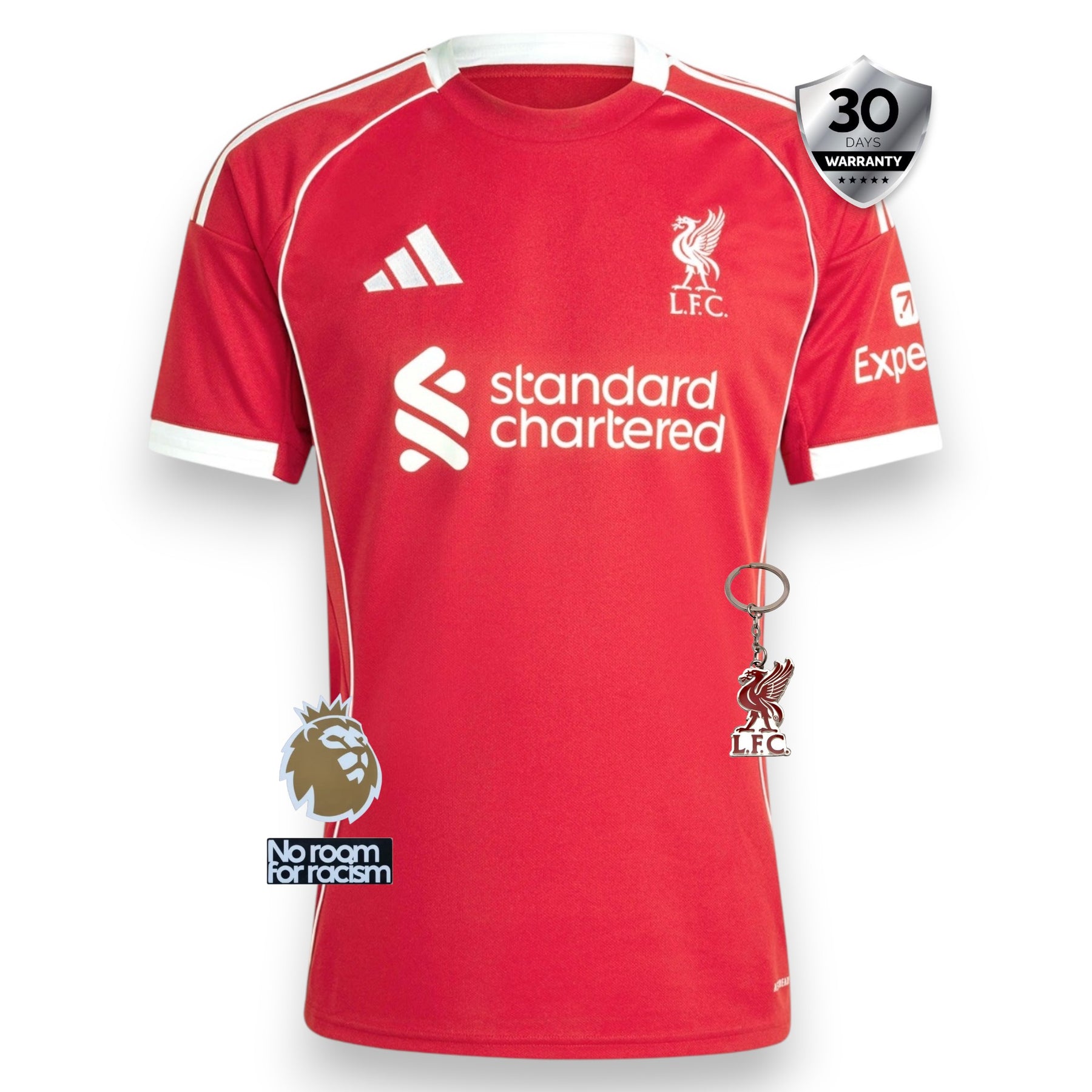 Camisa Liverpool I 25/26 - Vermelha CHAMPIONS 24/25 & Gold Trophy | Futmantos