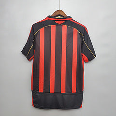 Camisa Milan Retrô 2006/2007 Vermelha e Preta - | Futmantos