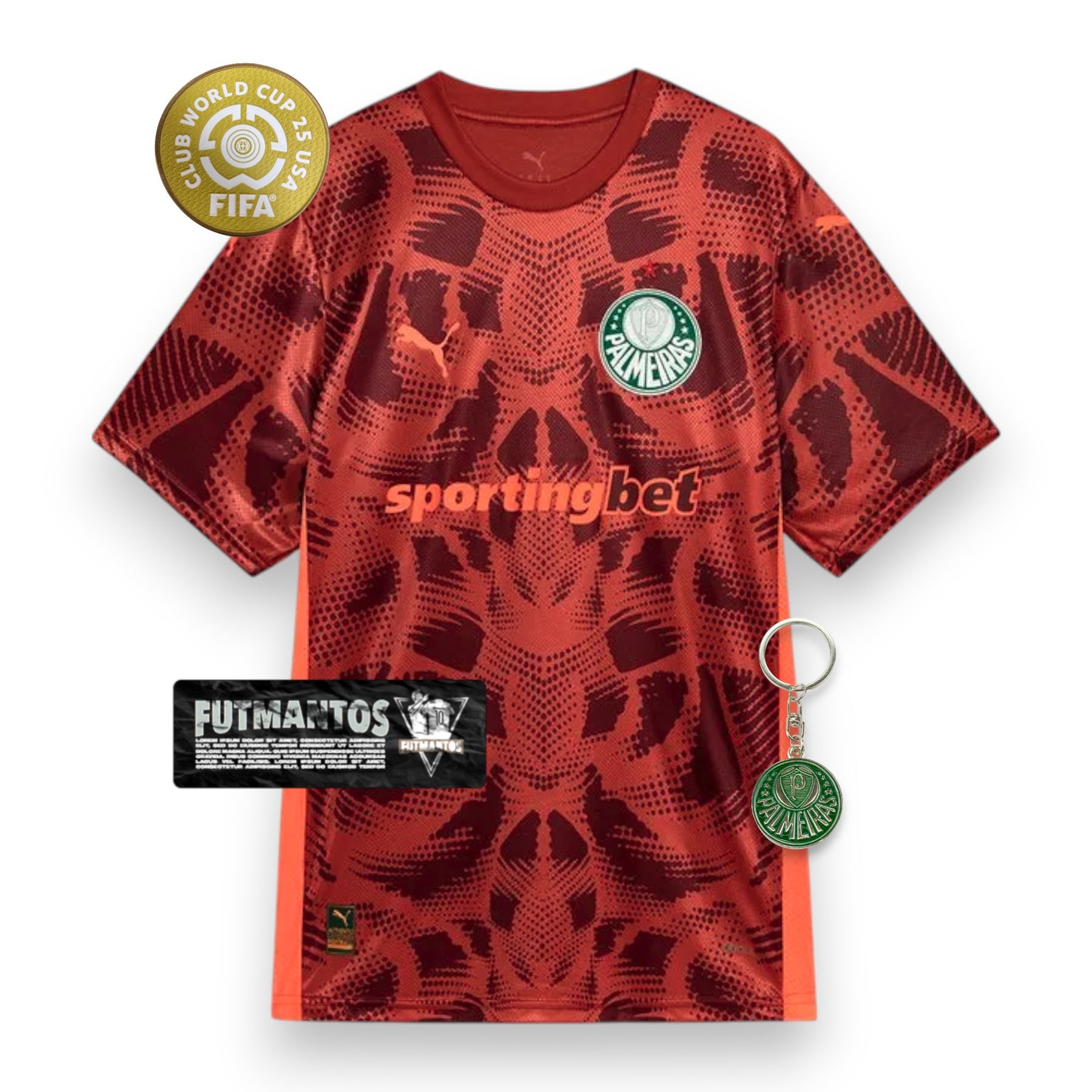 Camisa Palmeiras Goleira Vermelha 25/26 - Super Mundial | Futmantos