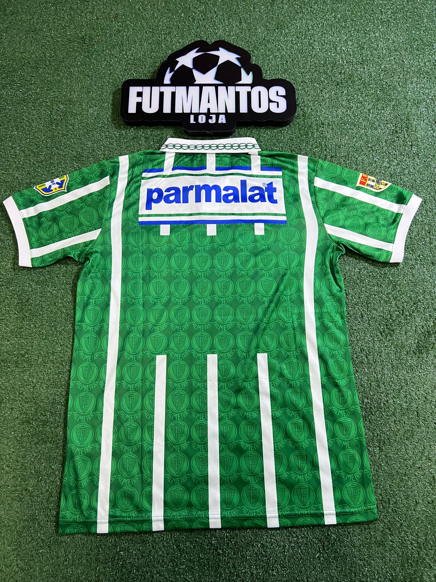 Camisa Palmeiras  Retro Parmalat 93/94-(Pequeno Defeito no Escudo) |FutMantos