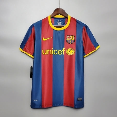 Camisa Barcelona Retrô 2010/2011 Azul e Grená - | Futmantos