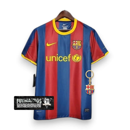 Camisa Barcelona Retrô 2010/2011 Azul e Grená - | Futmantos