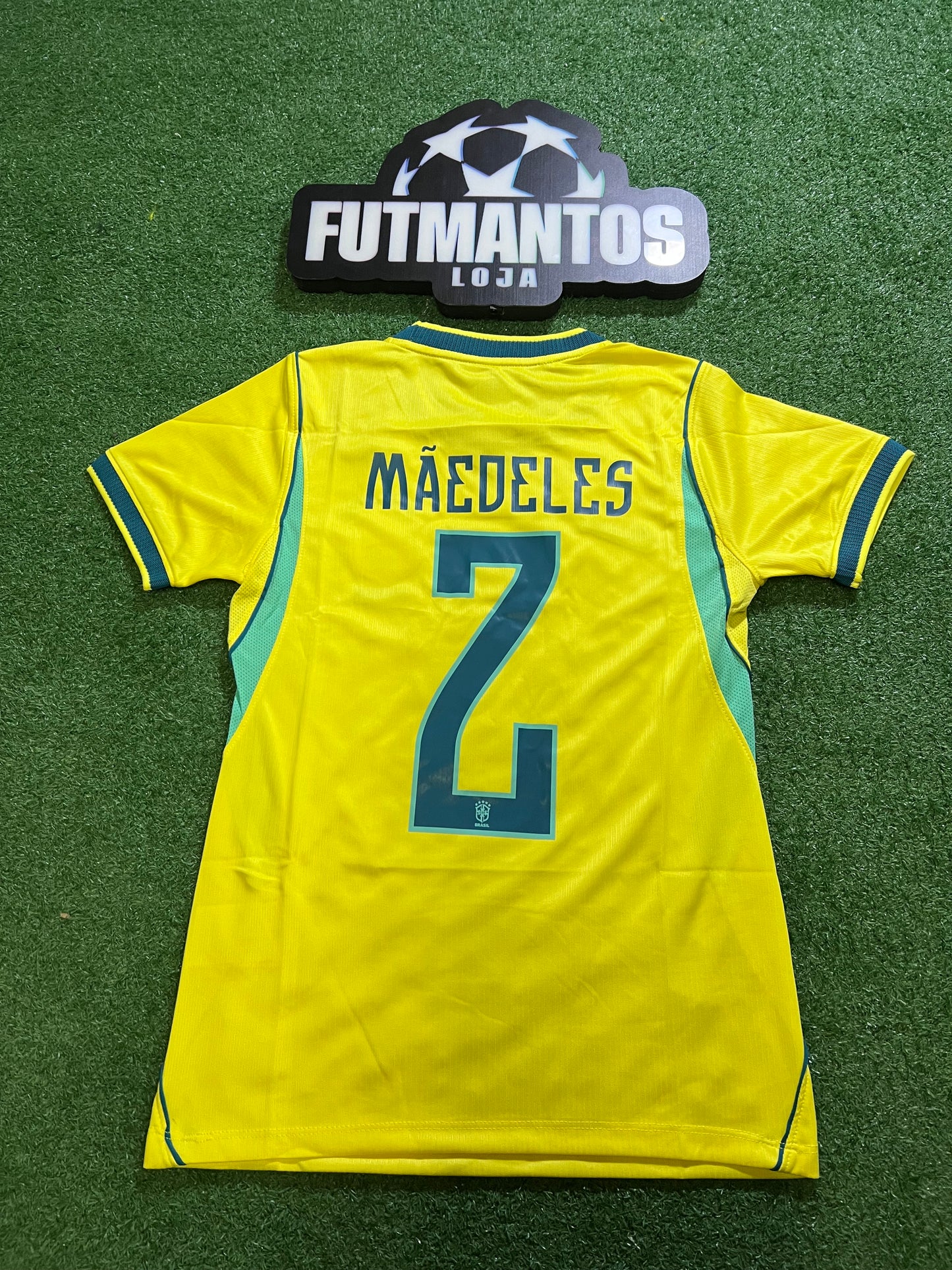 Camisa Brasil I Amarela 26/27 - Feminina-MÃEDELES#2 | Futmantos