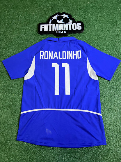 Camisa Brasil 2002 - Ronaldinho #11 | FutMantos
