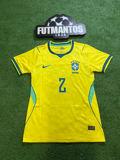 Camisa Brasil I Amarela 26/27 - Feminina-MÃEDELES#2 | Futmantos