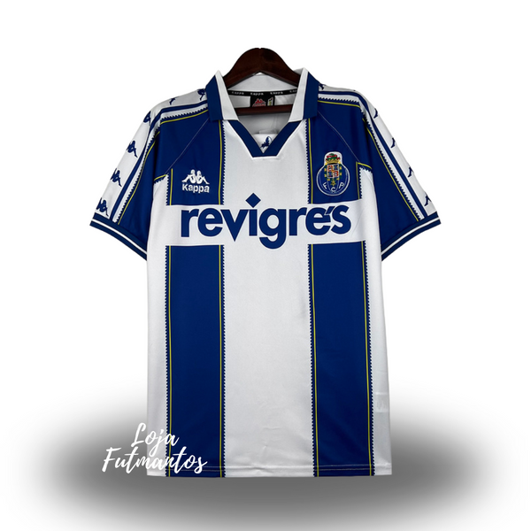 Camisa do Porto Retrô 97/99 Branca e Azul | Futmantos