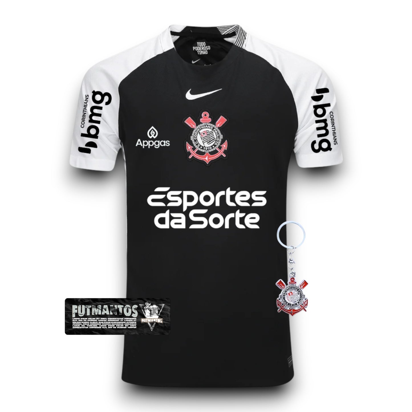 Camisa Corinthians ll 25/26 Masculina Com Patrocínios | Futmantos