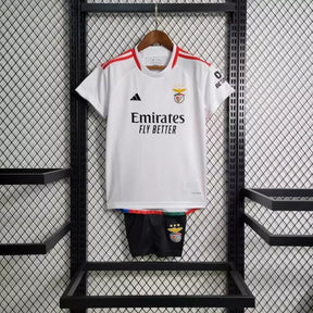 Kit Infantil Benfica 23/24 Adidas - Branco | Futmantos