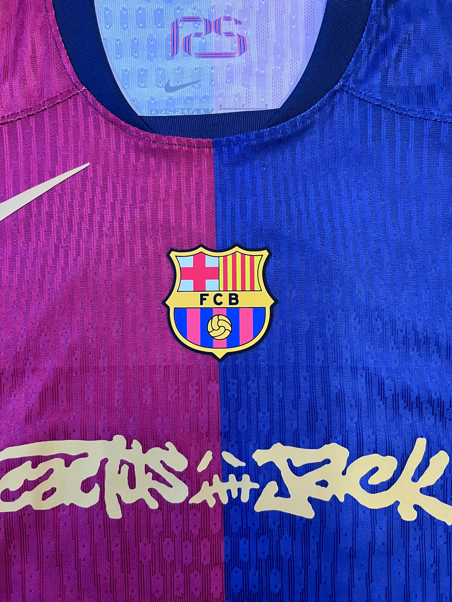 Camisa Barcelona I Travis Scott 24/25 - Versão Jogador|#09 Lewandowski | FutMantos