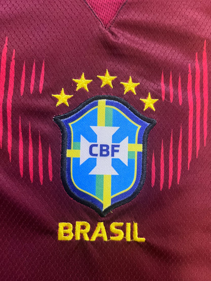 Camisa Brasil alternativa vermelha-modelo Básico 26/27 - Torcedor | FutMantos