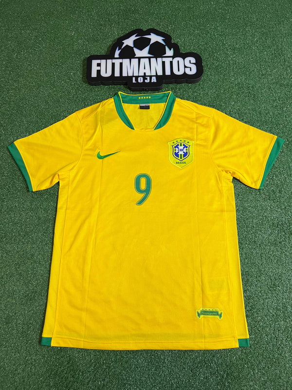 Camisa BrasiI Retrô 2006- Ronaldo #9 | FutMantos