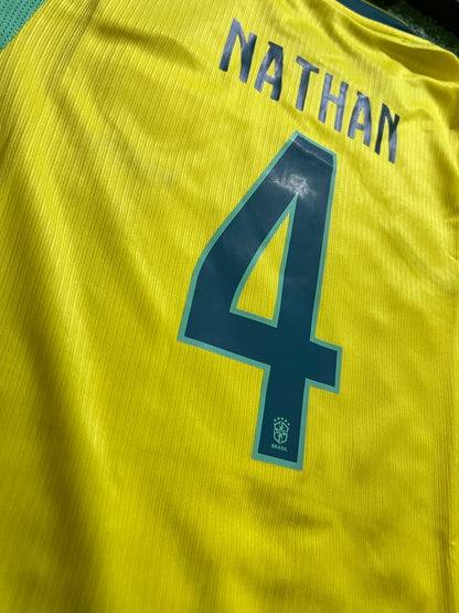 kit Infantil Brasil I 26/27 - Amarelo- NATHAN#4|  FutMantos