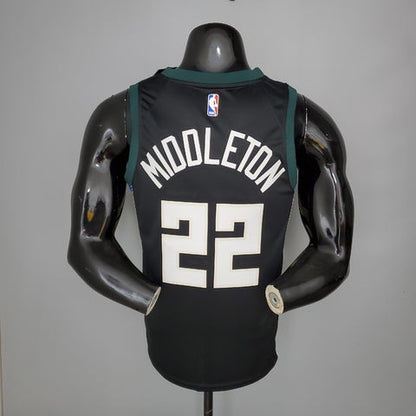 Regata Milwaukee Bucks Masculina - Preta