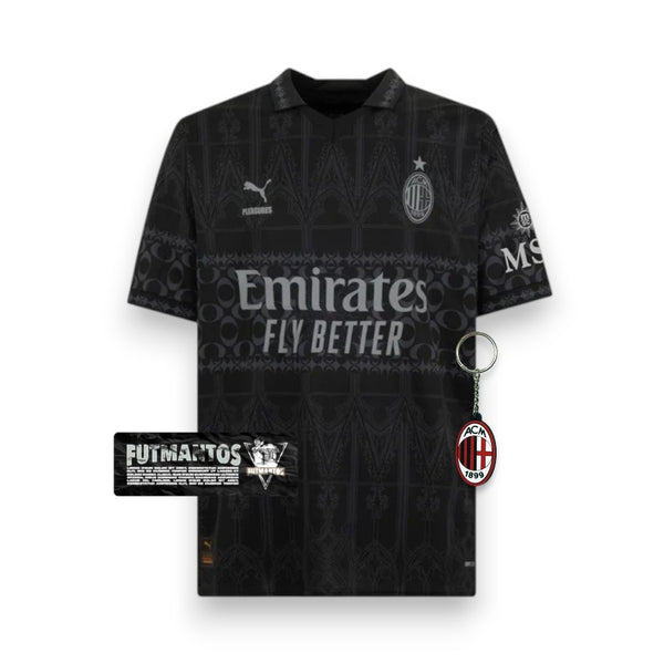 Camisa Milan X Pleasures IV 23/24 - Preto | Futmantos