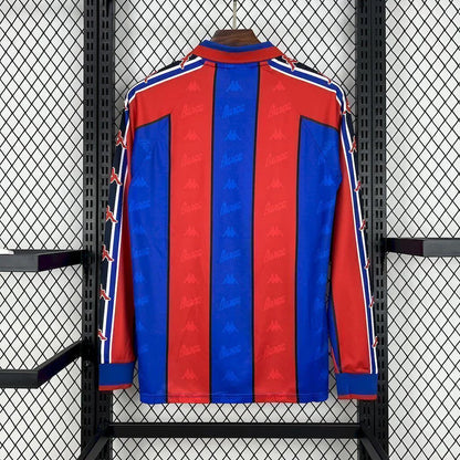 Camisa Barcelona 1995/97 - Manga Longa-Ronaldo#9 | FutMantos
