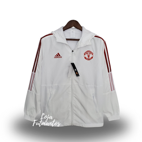 Corta-vento Manchester United 21/22 Adidas - Branco