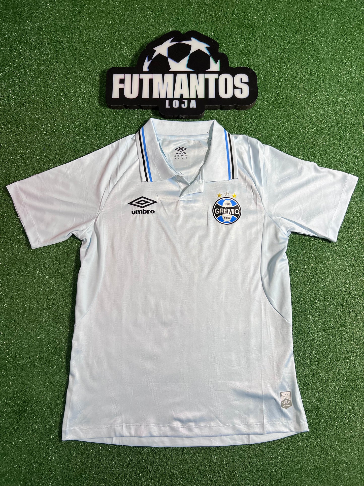 Camisa Grêmio 24/25 Azul Celeste | FutMantos
