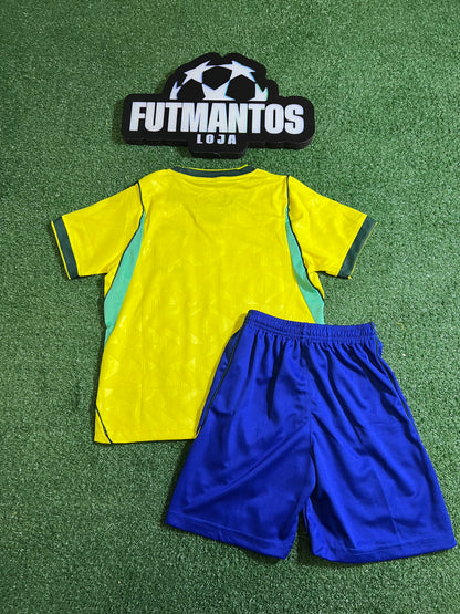 kit Infantil Brasil 26/27 - Amarelo |  FutMantos