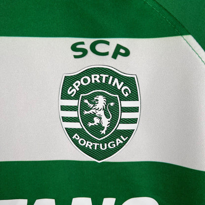 Camisa Sporting I 23/24 - Verde e Branco | Futmantos