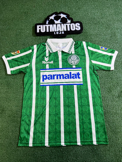 Camisa Palmeiras  Retro Parmalat 93/94-(Pequeno Defeito no Escudo) |FutMantos