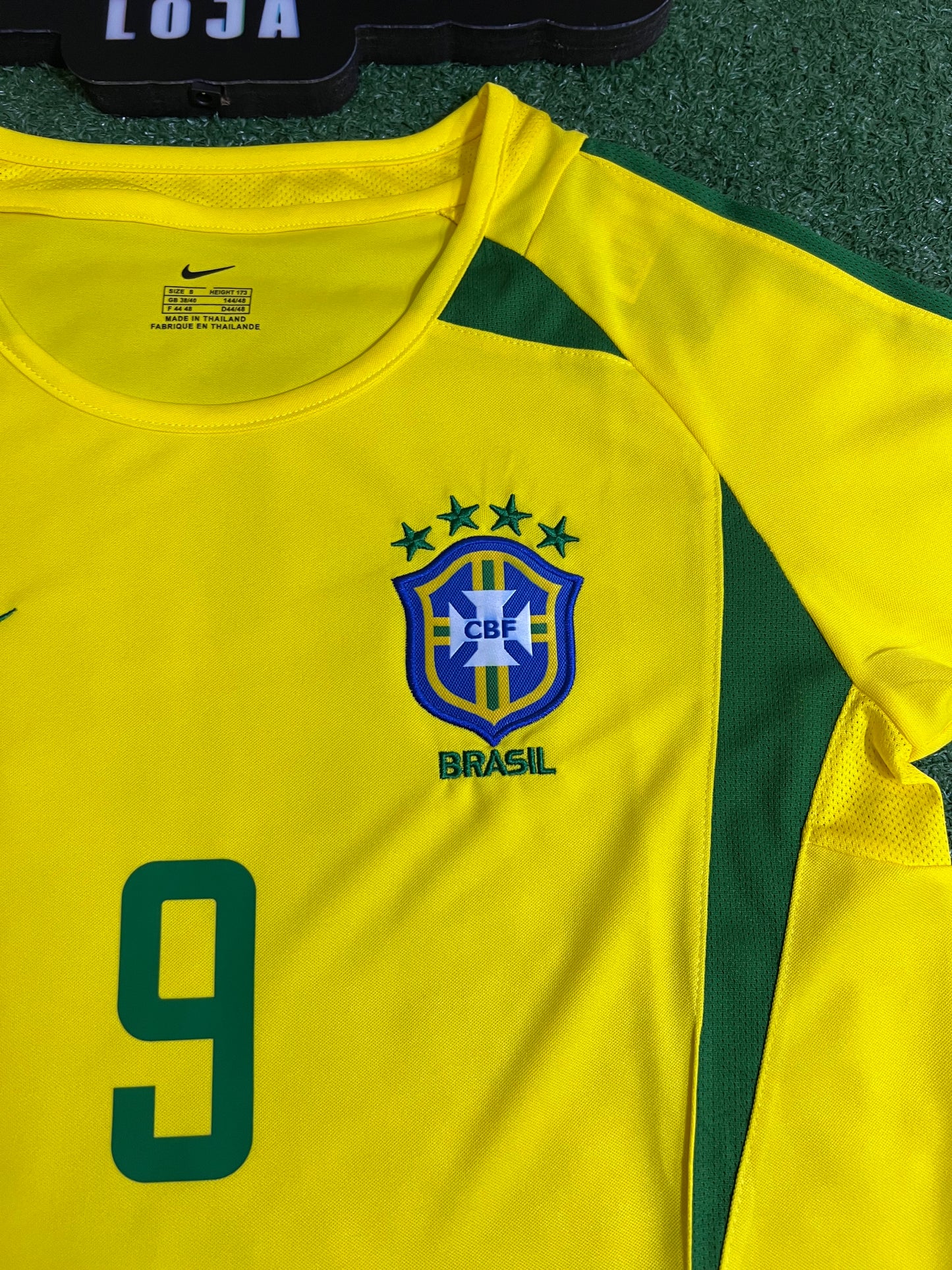 Camisa Brasil 2002 - Ronaldo #9 | FutMantos