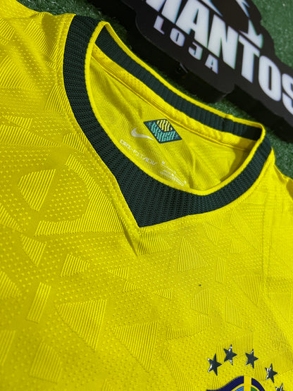 Camisa Brasil Amarela I 26/27 - Jogador Manga Longa (Gola mais Escura) | Futmantos
