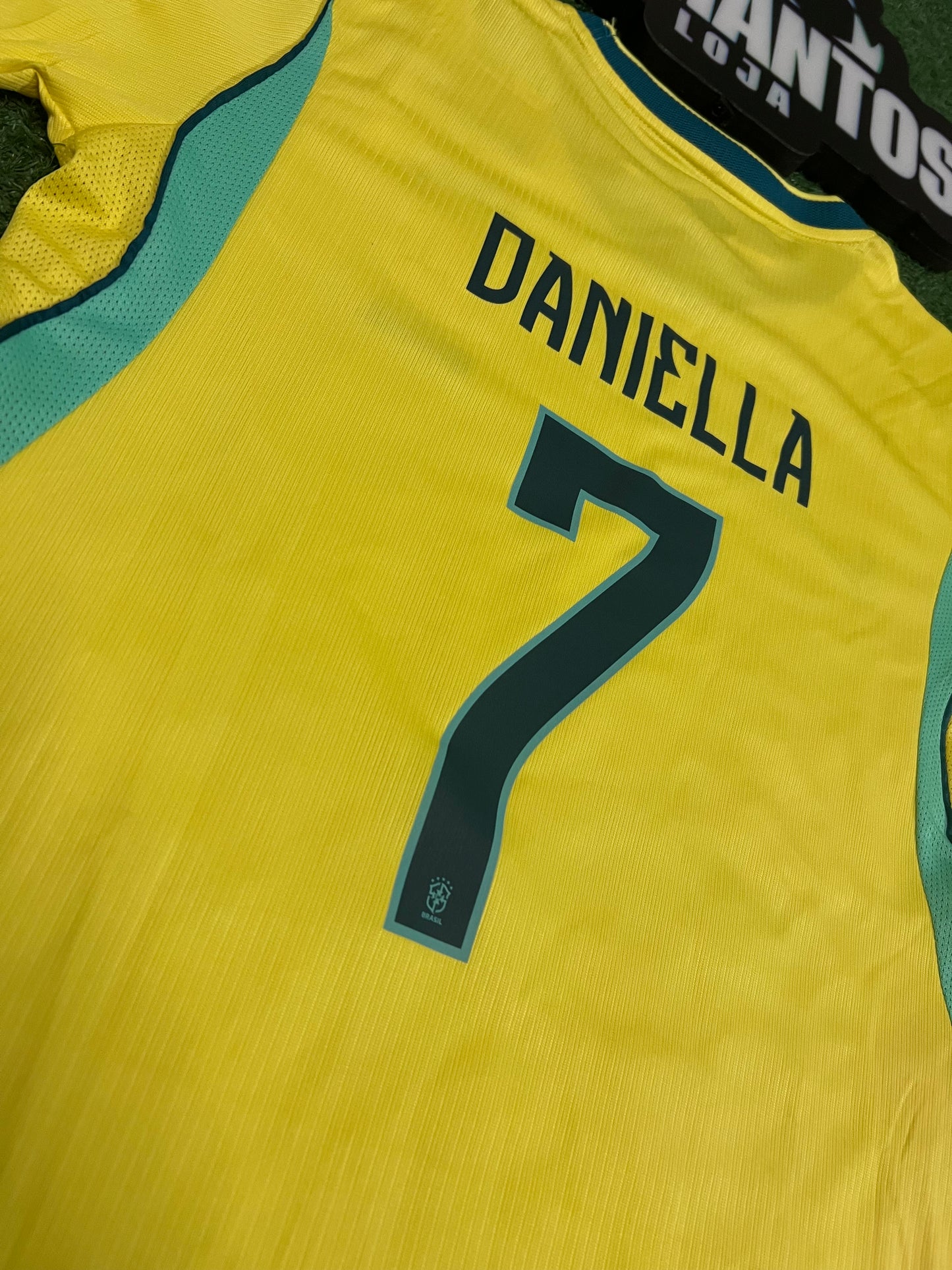 Camisa Brasil I Amarela 26/27 - Feminina-DANIELLA#7 | Futmantos