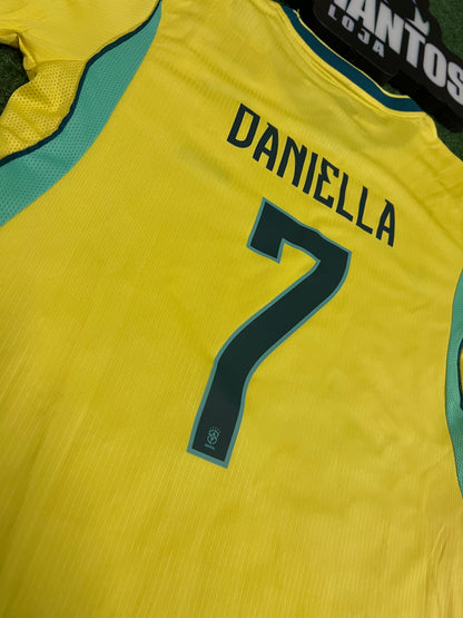 Camisa Brasil I Amarela 26/27 - Feminina-DANIELLA#7 | Futmantos