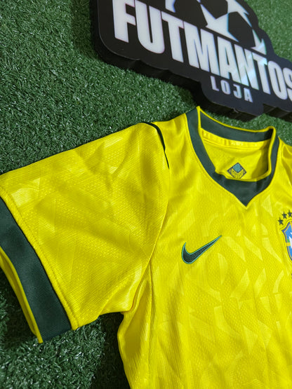 kit Infantil Brasil 26/27 - Amarelo |  FutMantos
