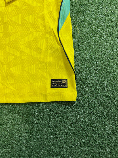 Camisa Brasil Amarela I 26/27 - Jogador Manga Longa (Gola mais Escura) | Futmantos