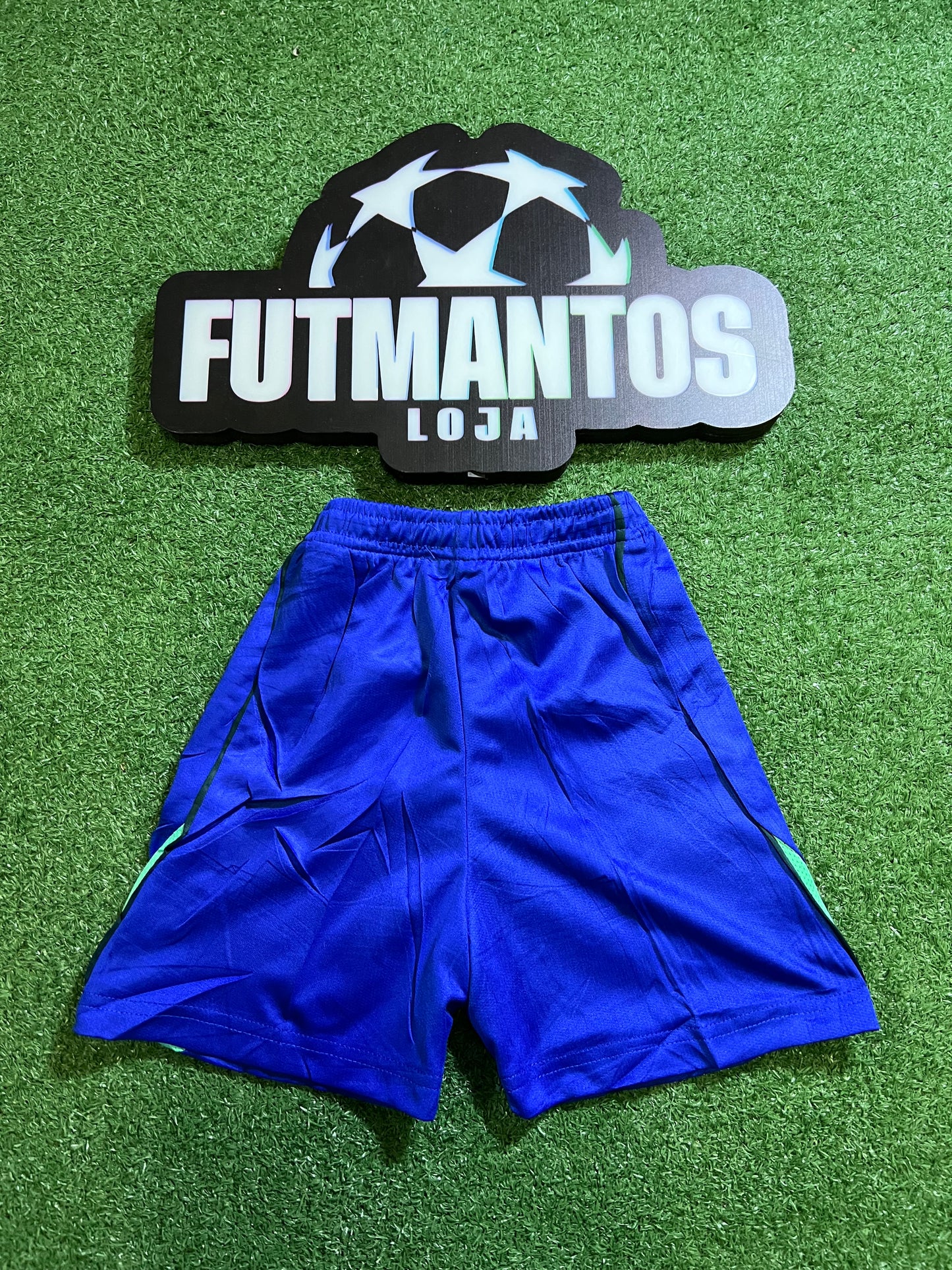 kit Infantil Brasil 26/27 - Amarelo - Gola escura |  FutMantos