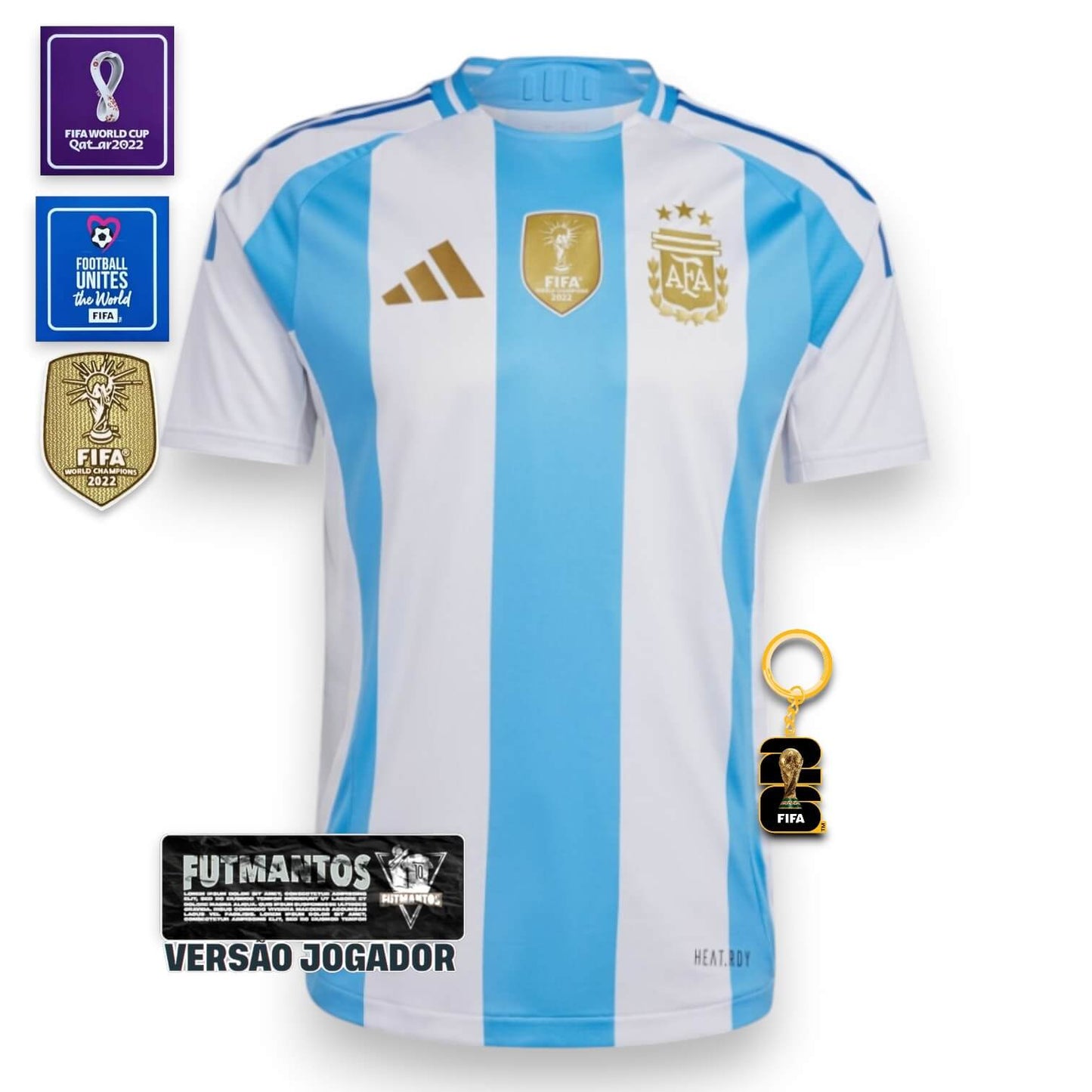 Camisa Argentina 24/25 - Versão jogador  | Futmantos