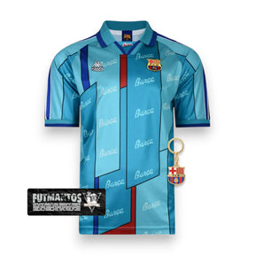 Camisa Barcelona Retrô 1996/1997 Azul Clara - | Futmantos