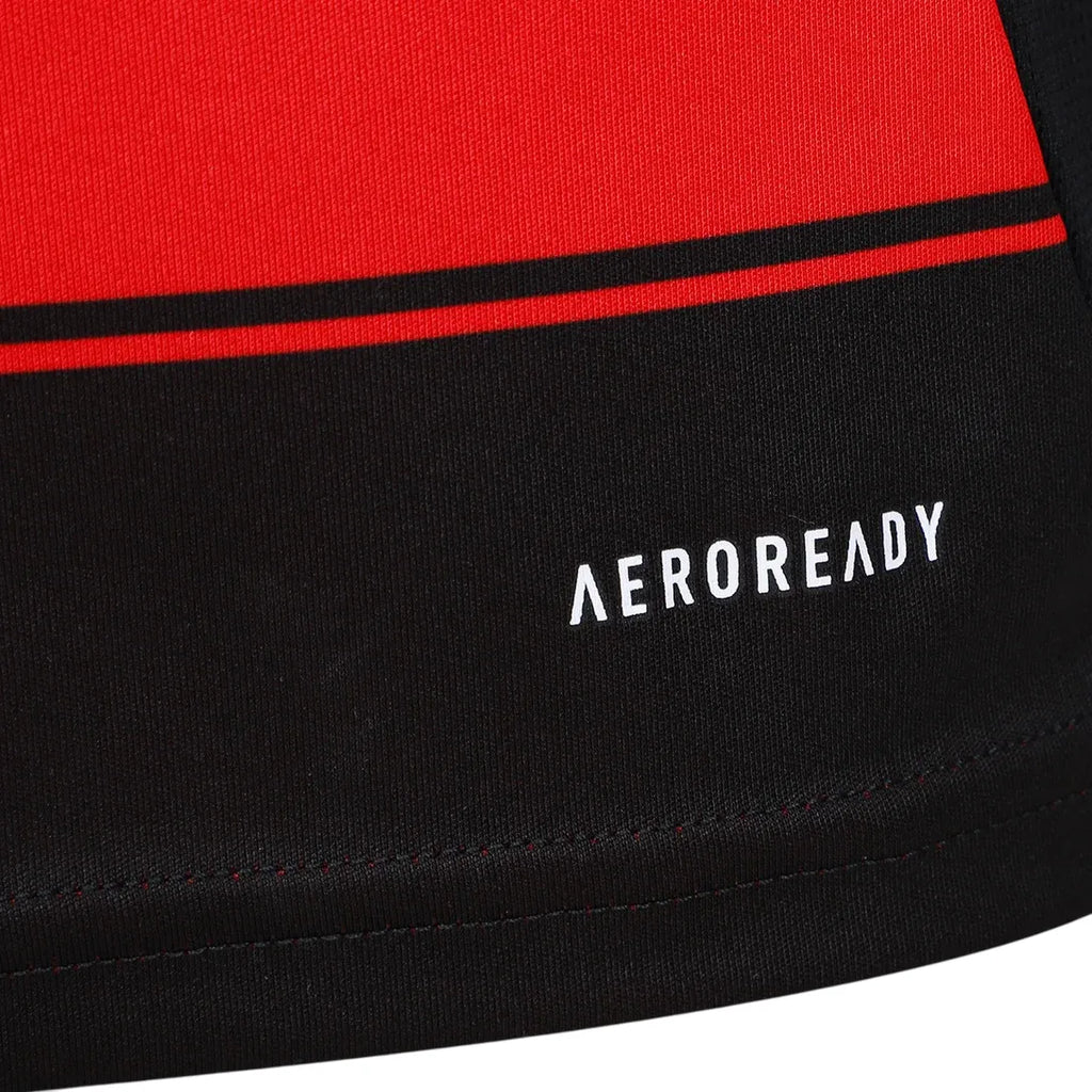 Camisa CRF l 25/26 Manga Longa - Preto e Vermelho | Futmantos