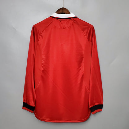 Camisa Manga Longa Manchester United 1999 - Vermelho | Futmantos
