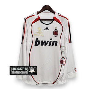 Camisa Manga Longa Milan Champions League 06/07 Adidas - Branco | Futmantos