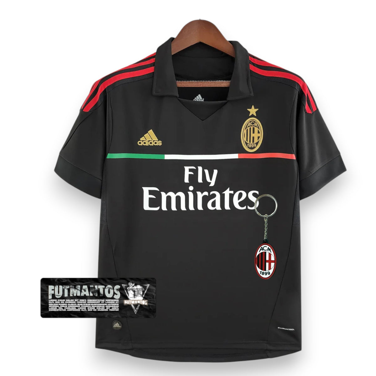 Camisa Milan Retrô III 11/12 Preta - Adidas | Futmantos