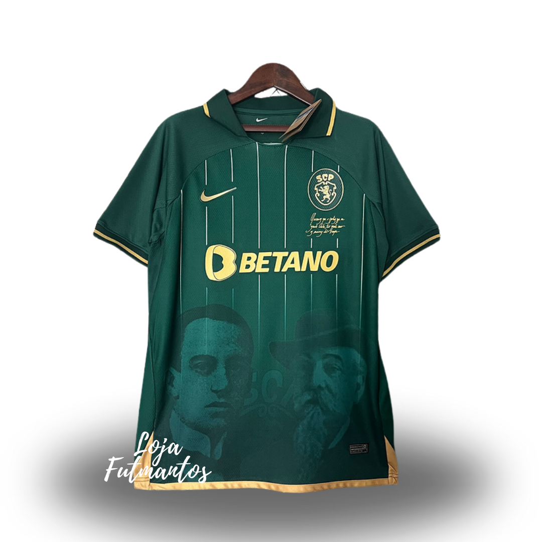 Camisa Sporting Edição Especial 23/24 - Torcedor Nike Masculino - Verde e Amarelo | Futmantos