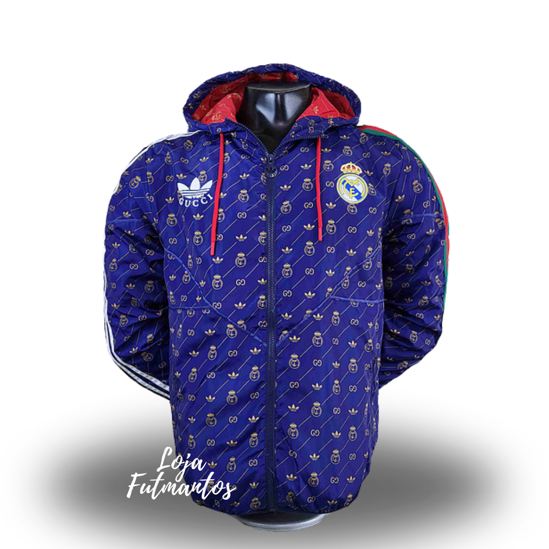 Corta Vento Real Madrid Adidas - Azul