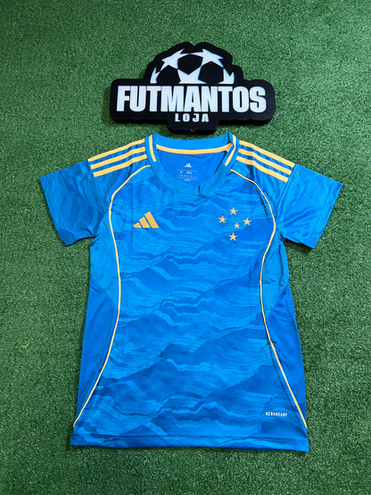 Camisa Cruzeiro III 25/26 - Feminina | FutMantos