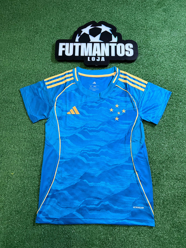 Camisa Cruzeiro III 25/26 - Feminina | FutMantos