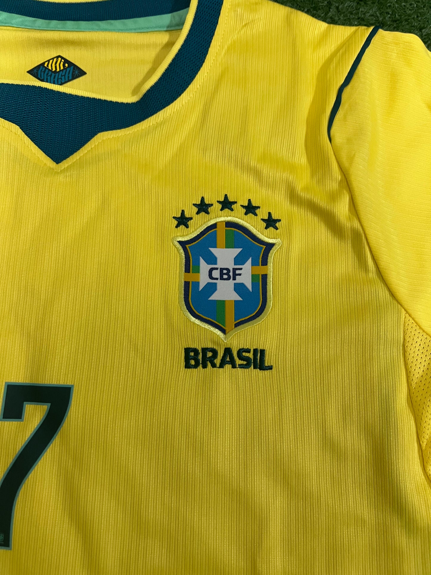 Camisa Brasil I Amarela 26/27 - Feminina-DANIELLA#7 | Futmantos