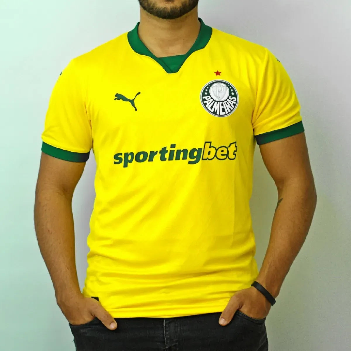 Camisa Palmeiras III Verde e Amarela 25/26 - Versão Jogador | Futmantos