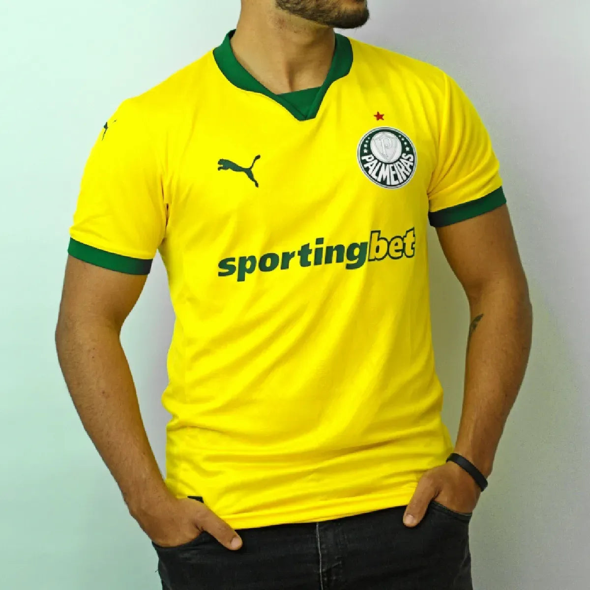 Camisa SEP III Verde e Amarela 25/26 - Versão Jogador | Futmantos