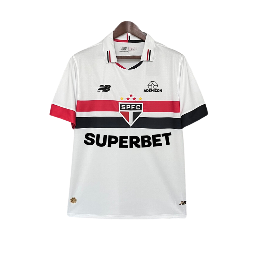 Camisa São Paulo 24/25 Adidas - Com patrocínios | Futmantos