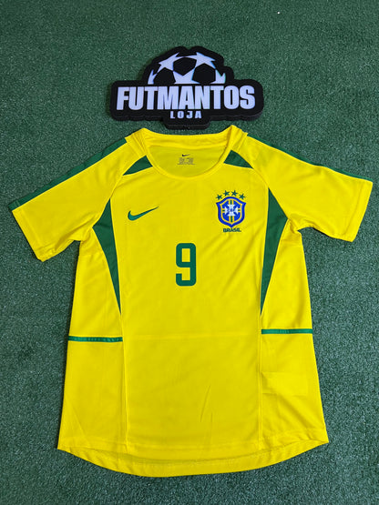 Camisa Brasil 2002 - Ronaldo #9 | FutMantos